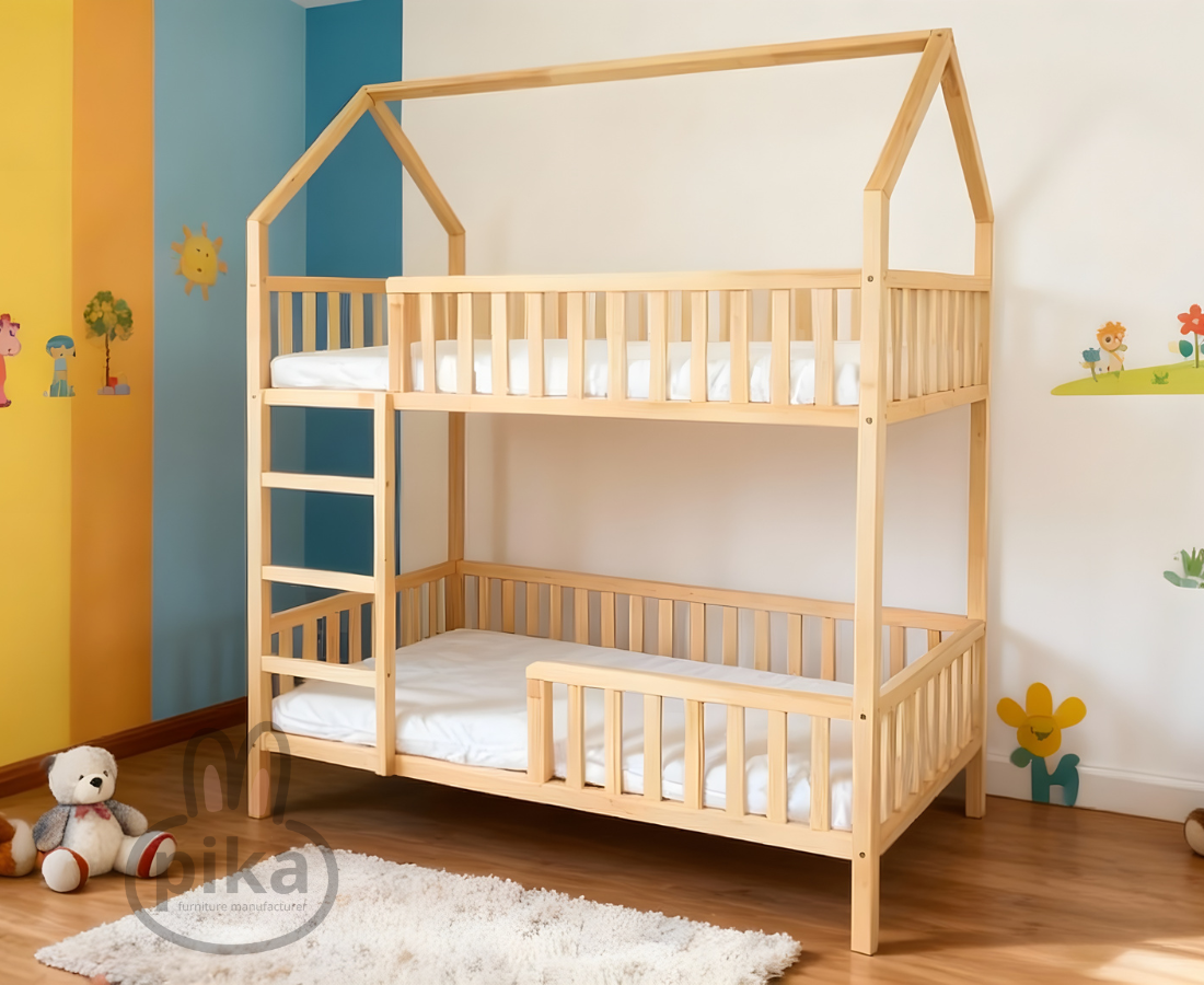 Divstāvu koka gulta Māja